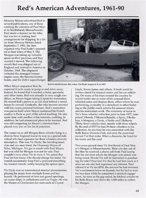 Morgan Three Wheeler Racing & Restoration Book