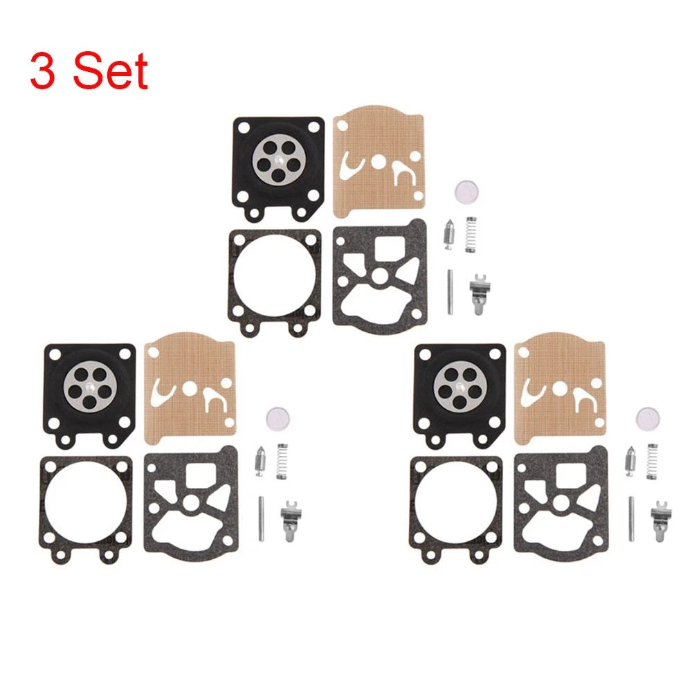 3X Carburetor Diaphragm Repair Kit for Chainsaw 38/45/52/58 (4500 5200 5800)