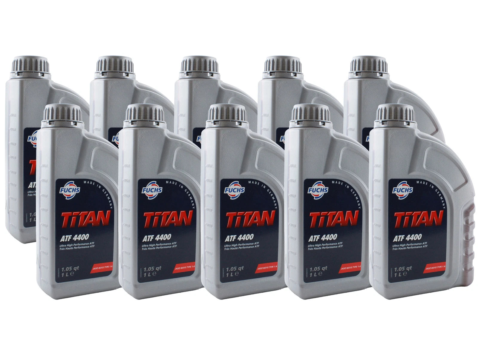 Set of 10 Fuchs TITAN ATF 4400 Auto Trans Fluid 1L for Audi BMW Jaguar LR VW