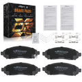 Set of 4 Front Ceramic Brake Pads for Nissan Frontier Pathfinder Xterra (2005–2020)