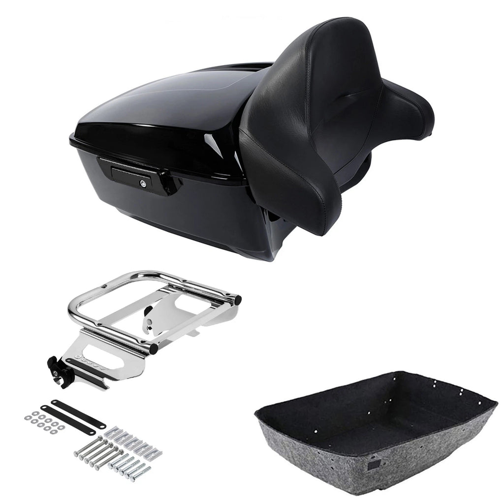 Trunk Luggage Backrest Solo Mount Rack for Harley Electra Glide (1997–2008)