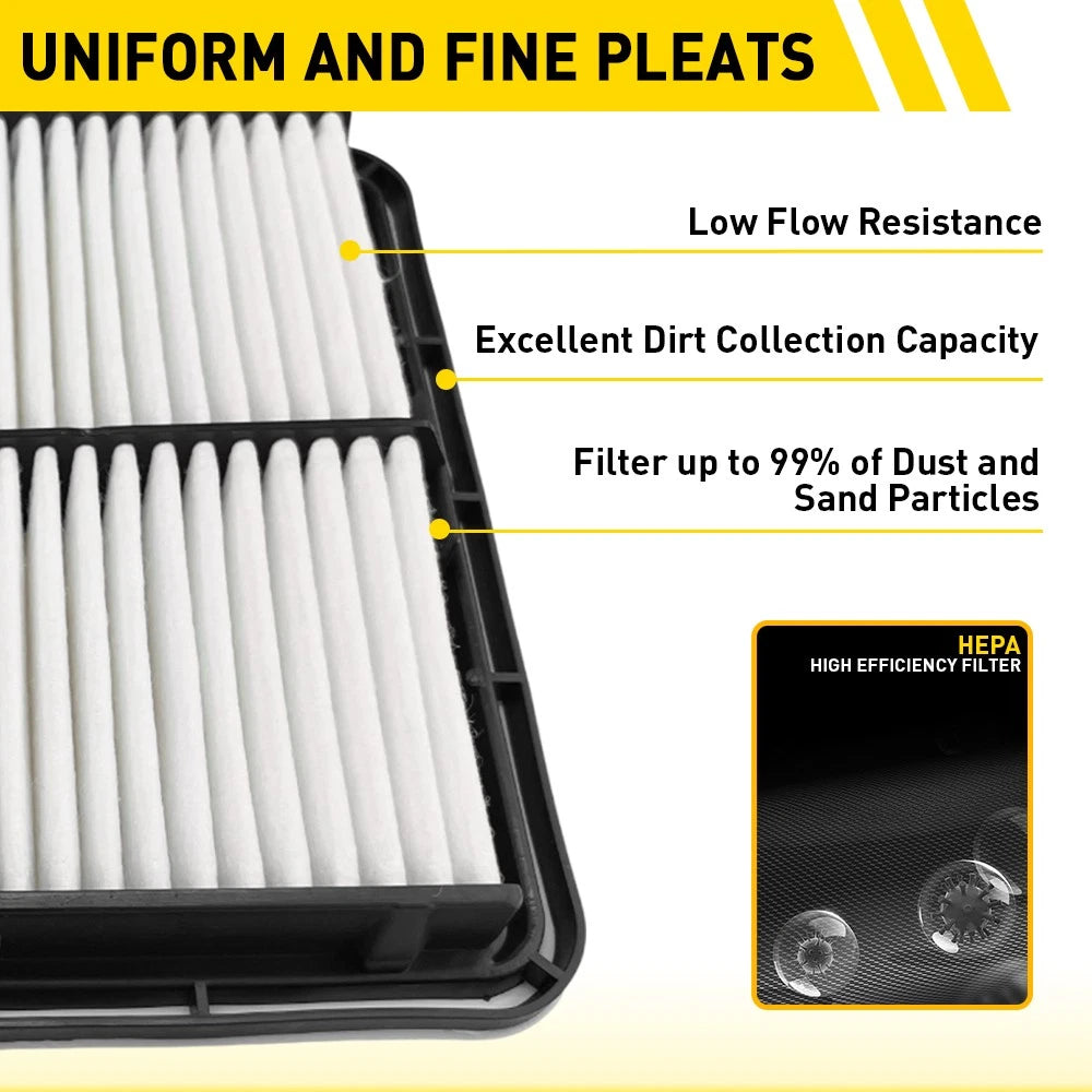 Set of 2 Engine & Cabin Air Filters for Subaru Forester WRX Impreza XV Crosstrek (2009–2018)