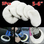 5 x Polishing Bonnet Buffer for Soft Wool 5-6" Car Polisher