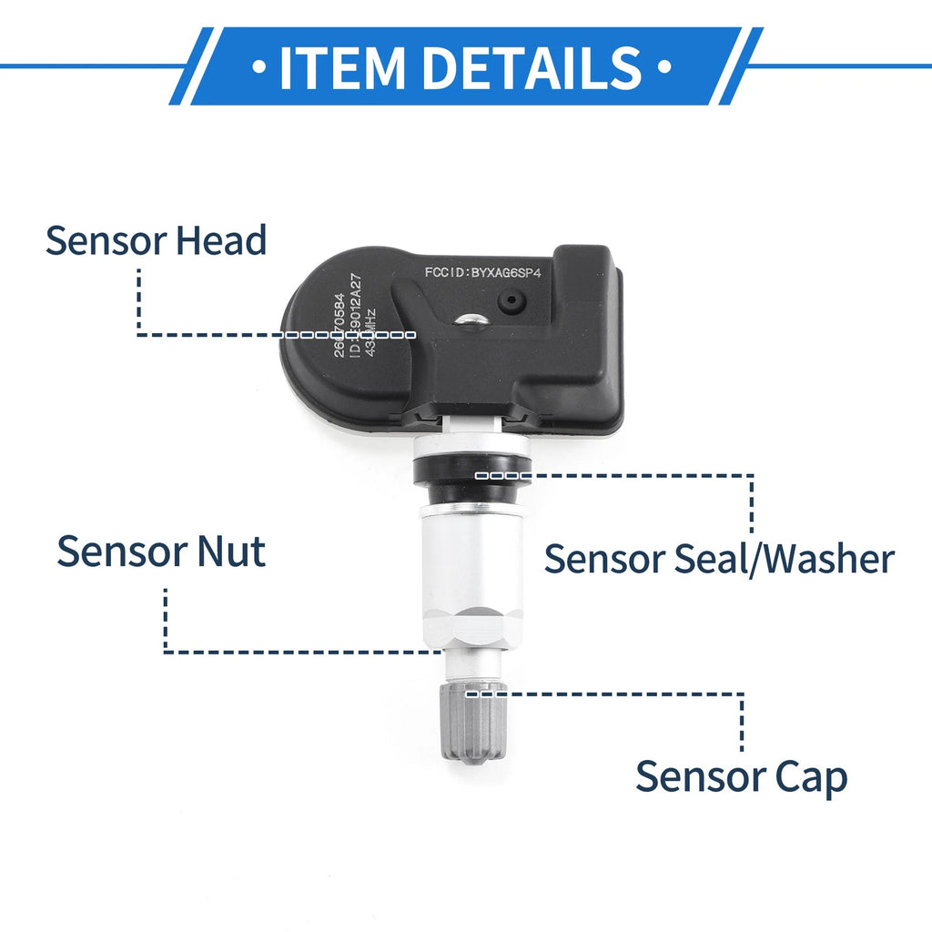 Tire Pressure Sensor for Buick GL6 GL8 (2016–2023) 433MHz