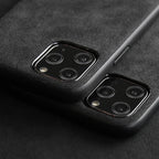 Matte Black Slim Alcantara Leather Nurburgring Race Map Case for iPhone 11 Pro (2010-2010)