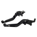Extendable Brake Clutch Levers for BMW F650GS (2002-2007) Black