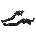Extendable Brake Clutch Levers for BMW F650GS (2002-2007) Black