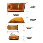 Amber Parking Lamp Lens with Anti-Leak Seal for Hummer H2 SUT