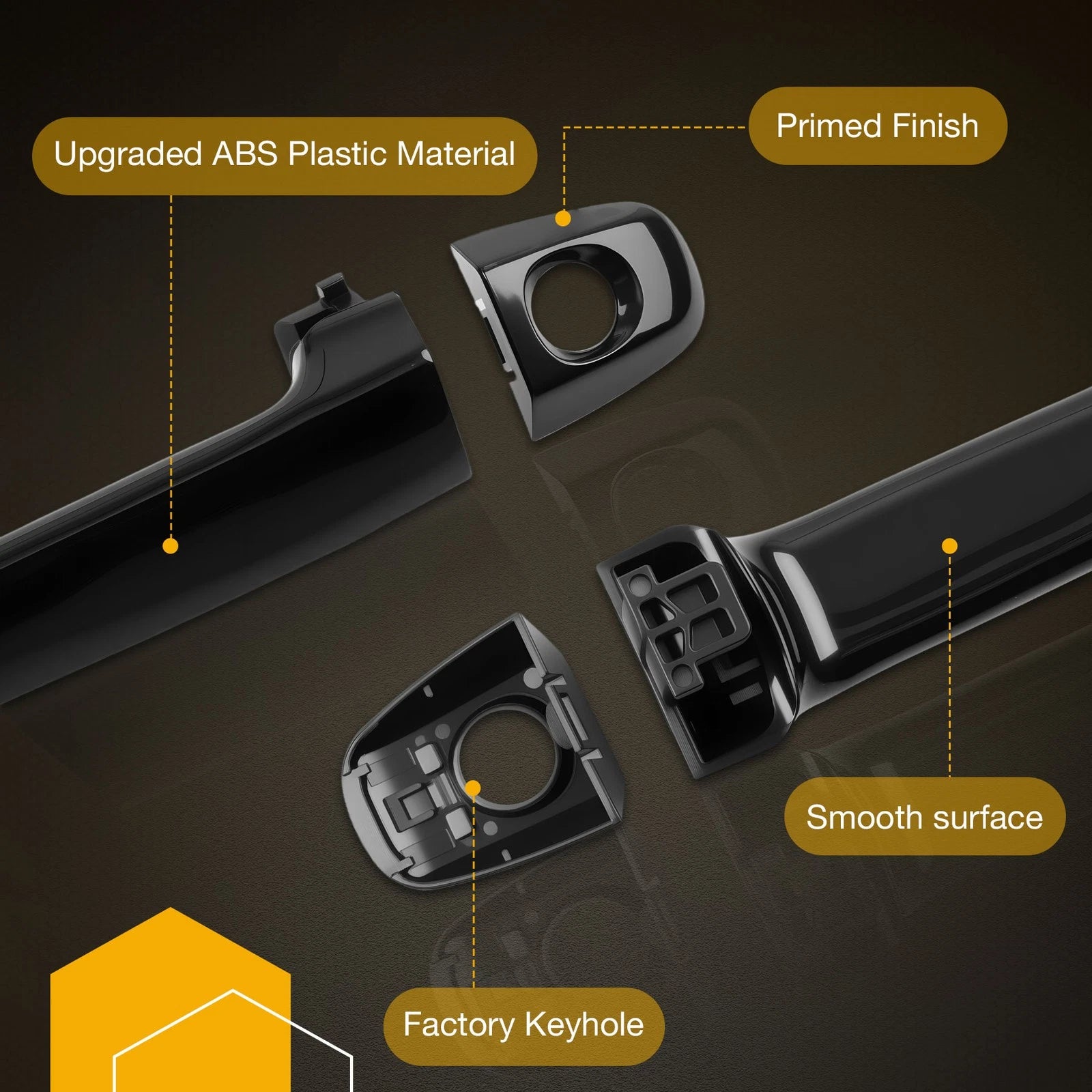 4X Exterior Door Handle for Toyota Camry (2012–2017)