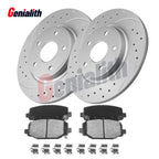 Rear Brake Rotors & Pads for Dodge Grand Caravan Journey Town & Country (2008–2020)
