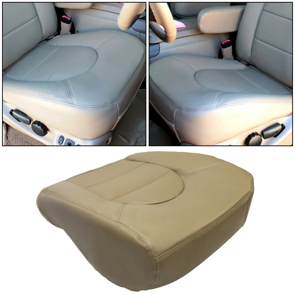 Driver Bottom Seat Cover for Ford F250 F350 F450 F550 Lariat (1999–2000) Tan
