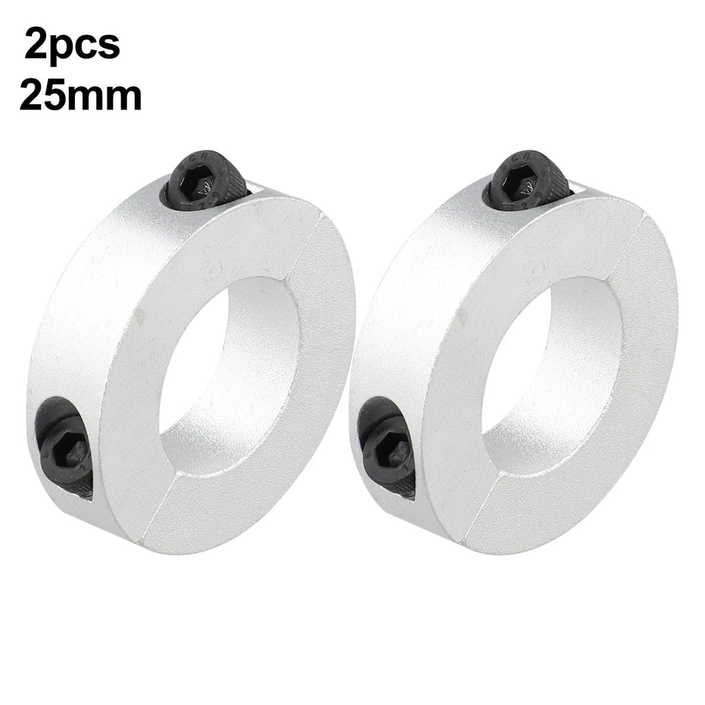 2X Aluminum Split Clamp Collar 25mm for Stable Mechanical Applications