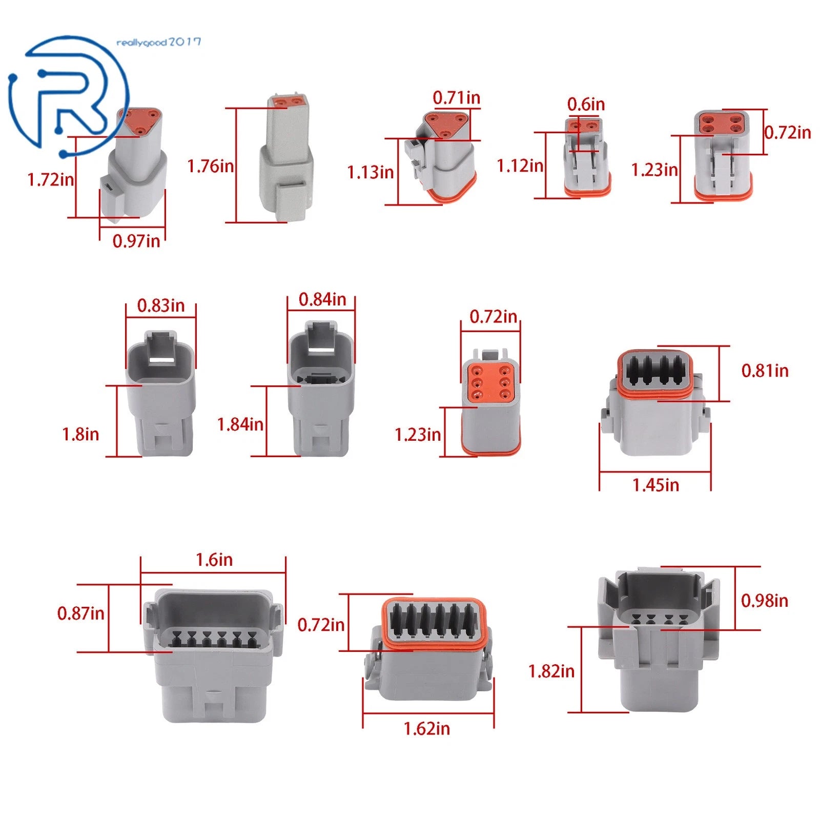 Set of 75 Stamped Terminals for 12-Pin Connector Kit (Year Range)