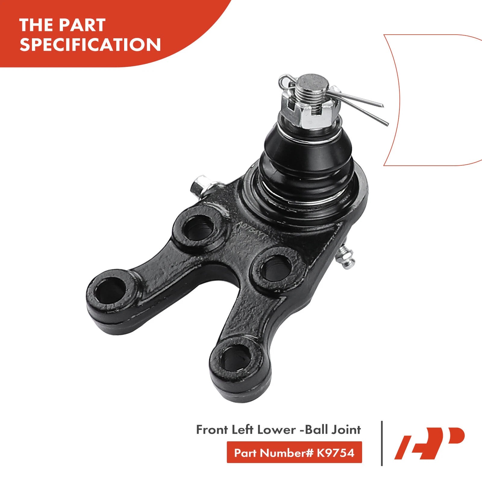 6X Front Control Arm, Tie Rod End & Ball Joint for Mitsubishi Montero