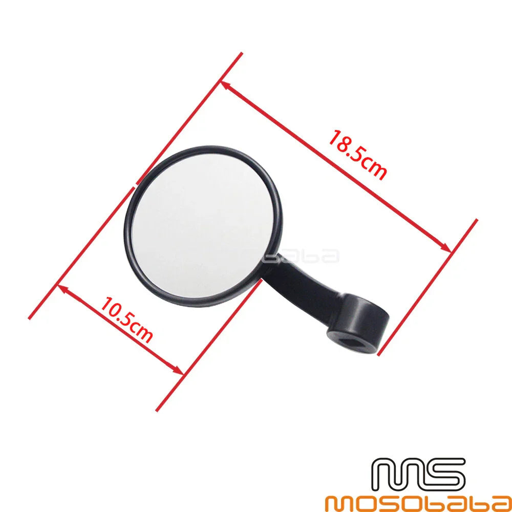Handlebar End Rear View Mirrors for Harley, Yamaha, Honda, Suzuki, Ducati, Kawasaki