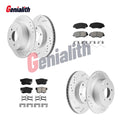2X Drilled Rotors & Brake Pads Kit for Honda Element (2003–2011)