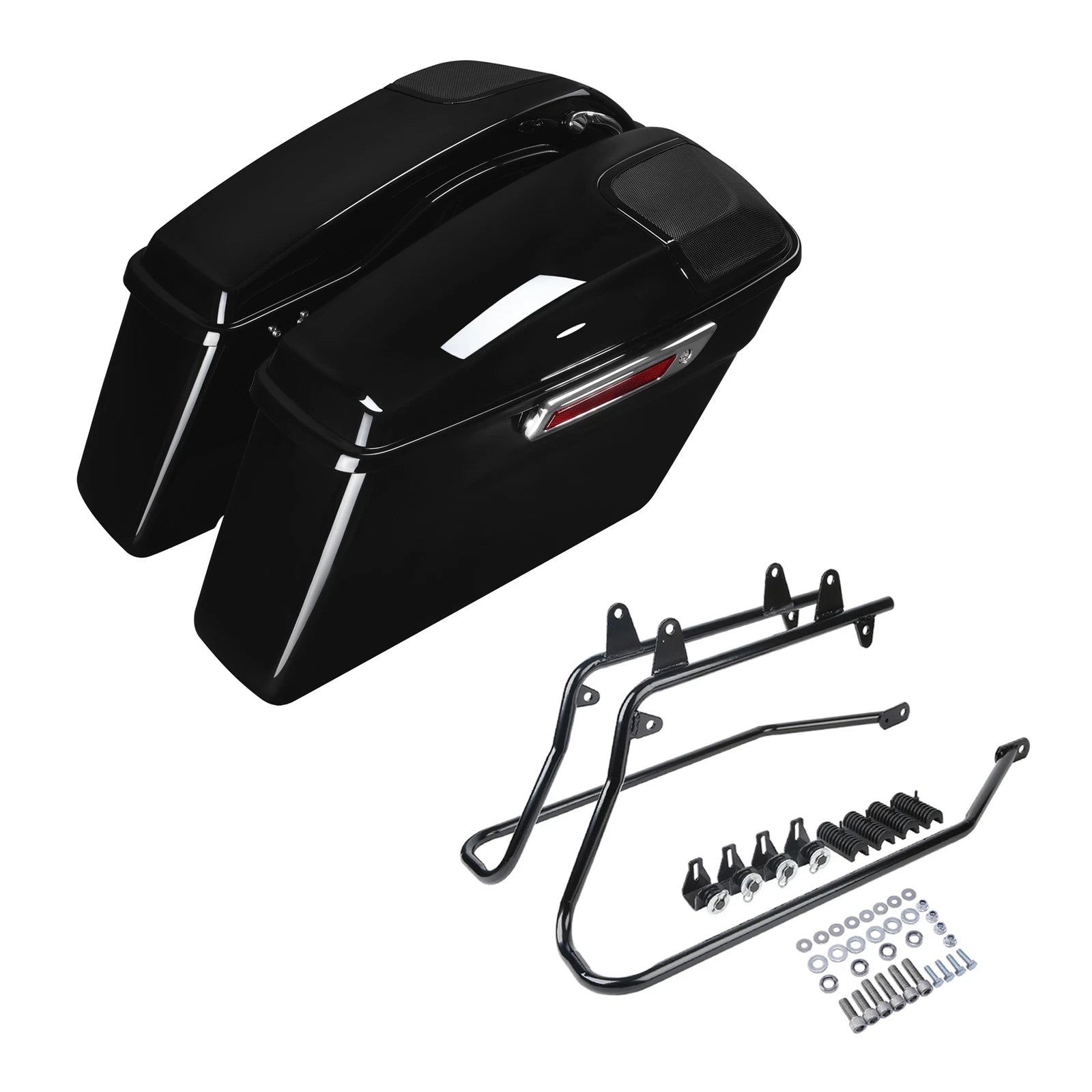 Hard Saddlebags Speaker Lid Brackets for Harley Softail (1984–2017)