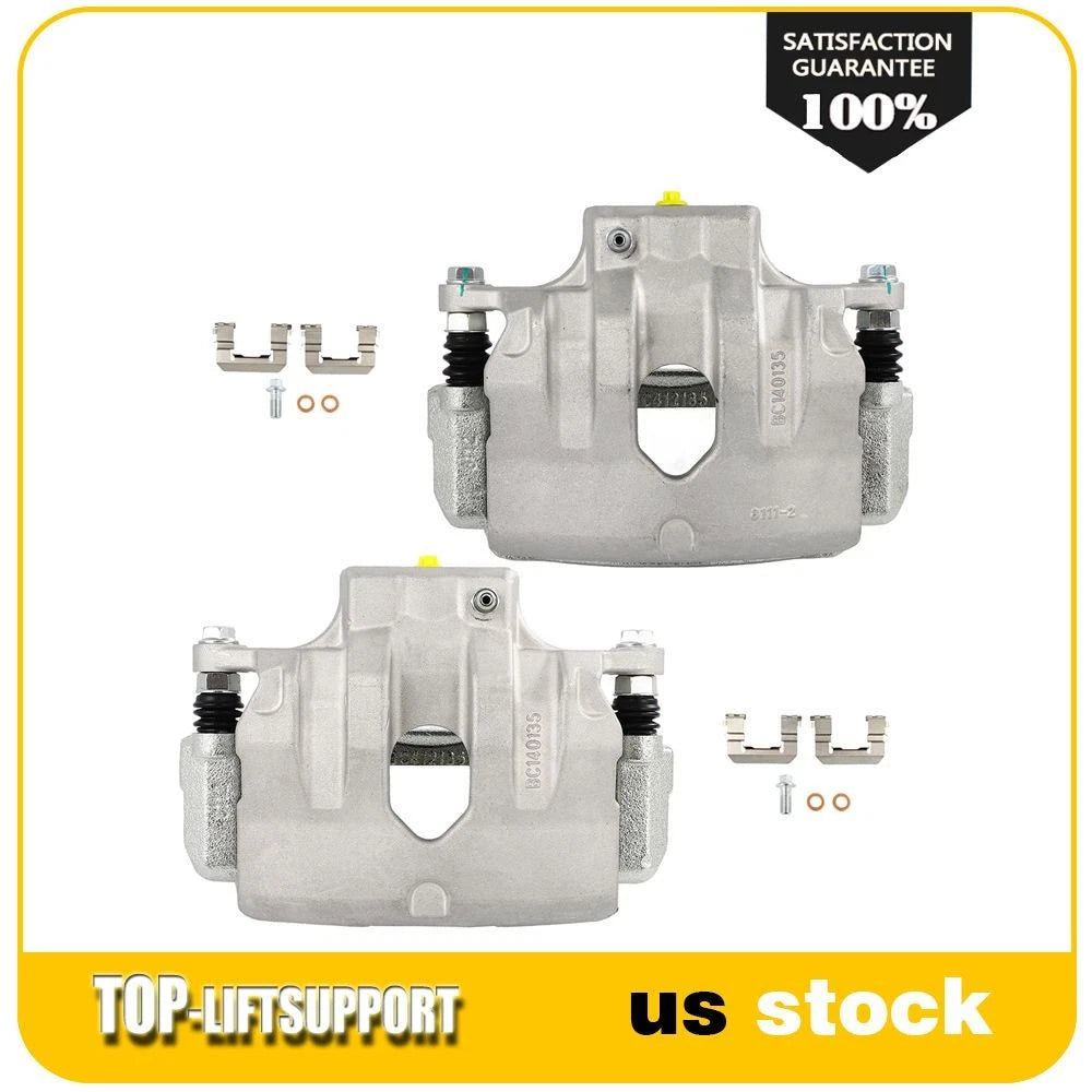 Set of 2 Front Brake Calipers with Bracket for Kia Optima (2011–2015)