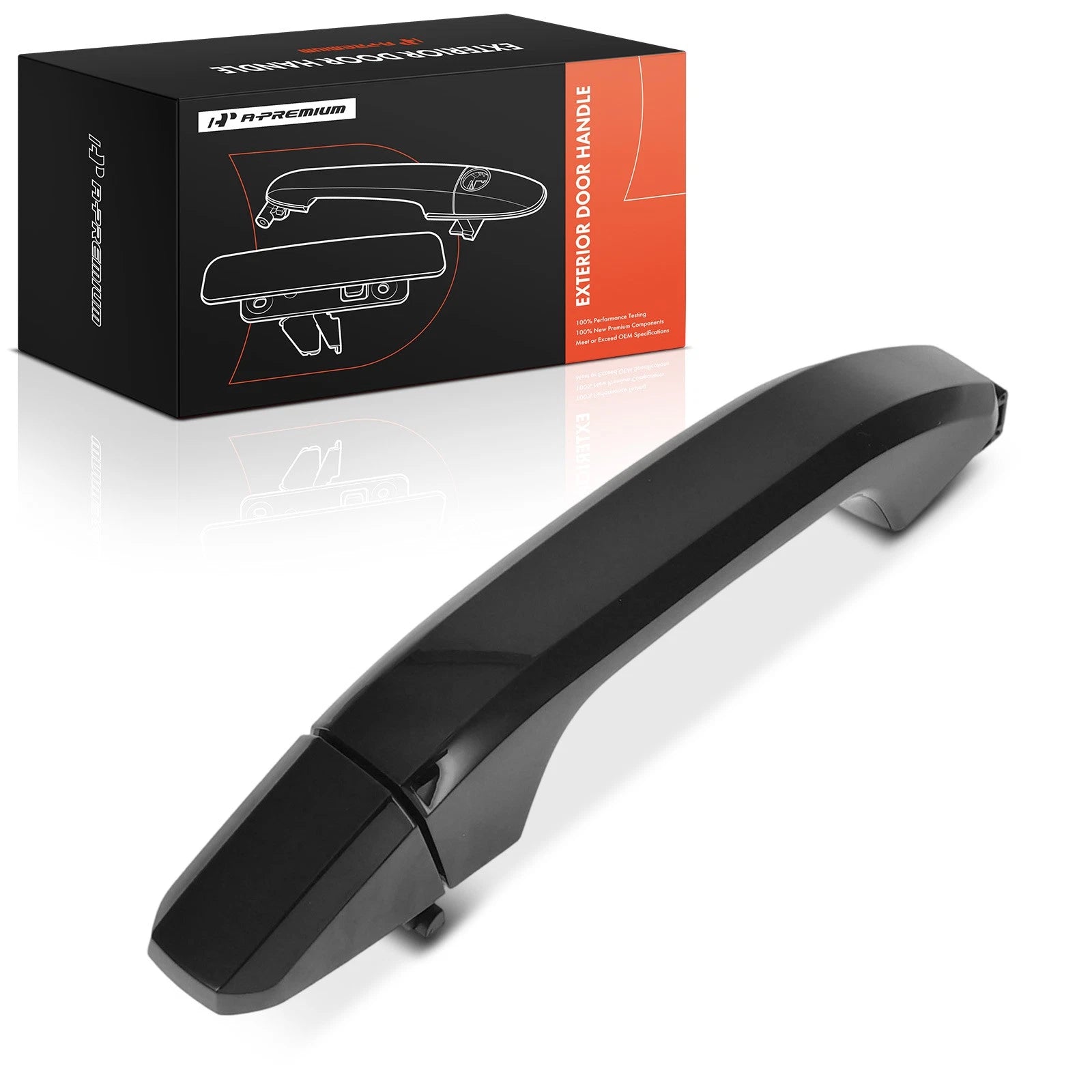 Rear Painted GBA Black Door Handle for Chevy Silverado 1500 (2014–2019)