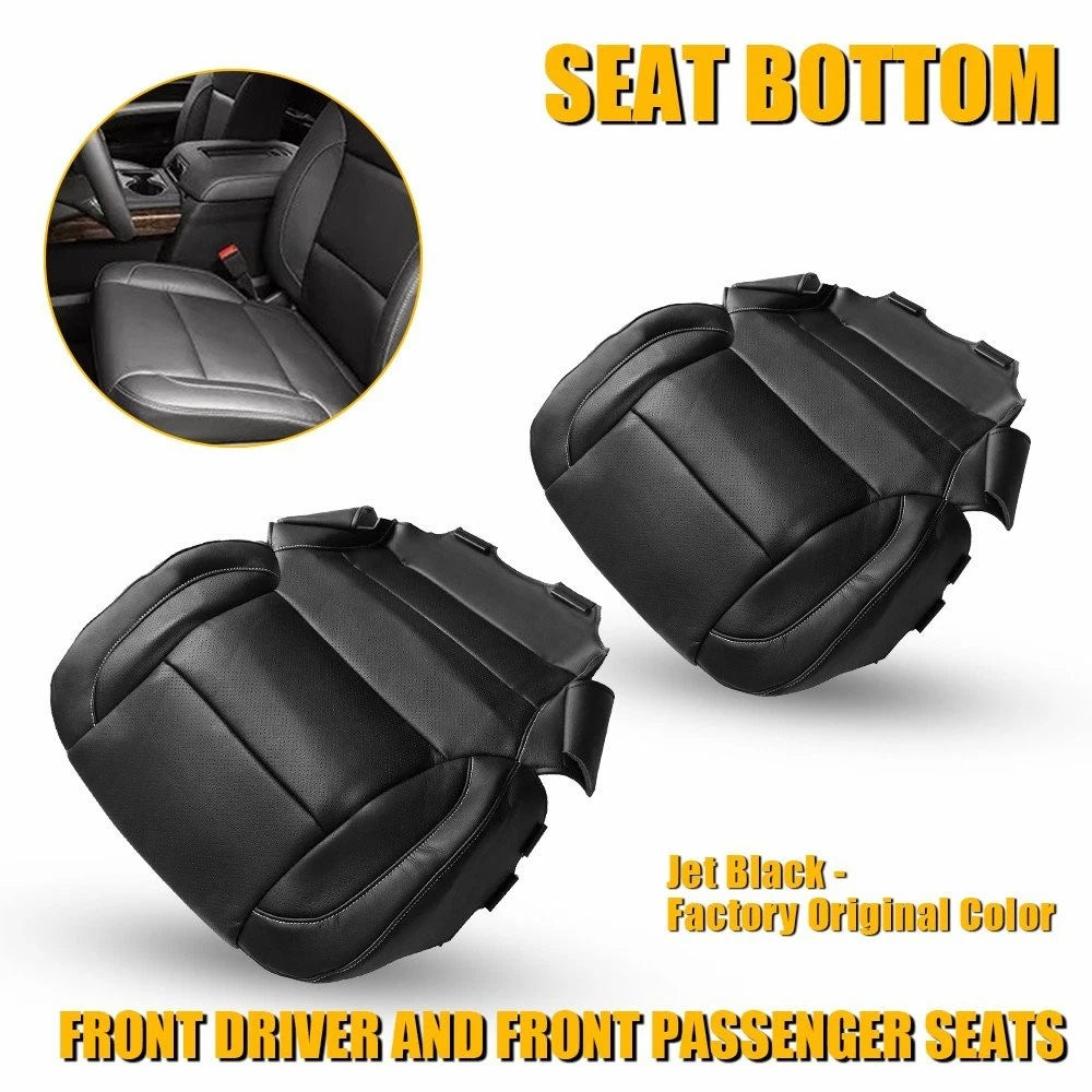 Set of 2 Leather Seat Covers for GMC Sierra 1500 2500HD 3500HD (2015–2019)