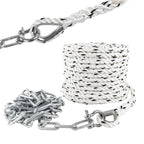3-Strand Nylon Rope with Galvanized Steel Chain for Anchor (75', 3')