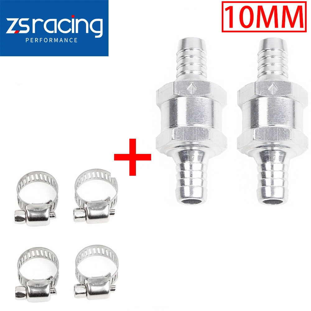10mm Fuel Non Return Check Valve for (+4 Hose Clamps)