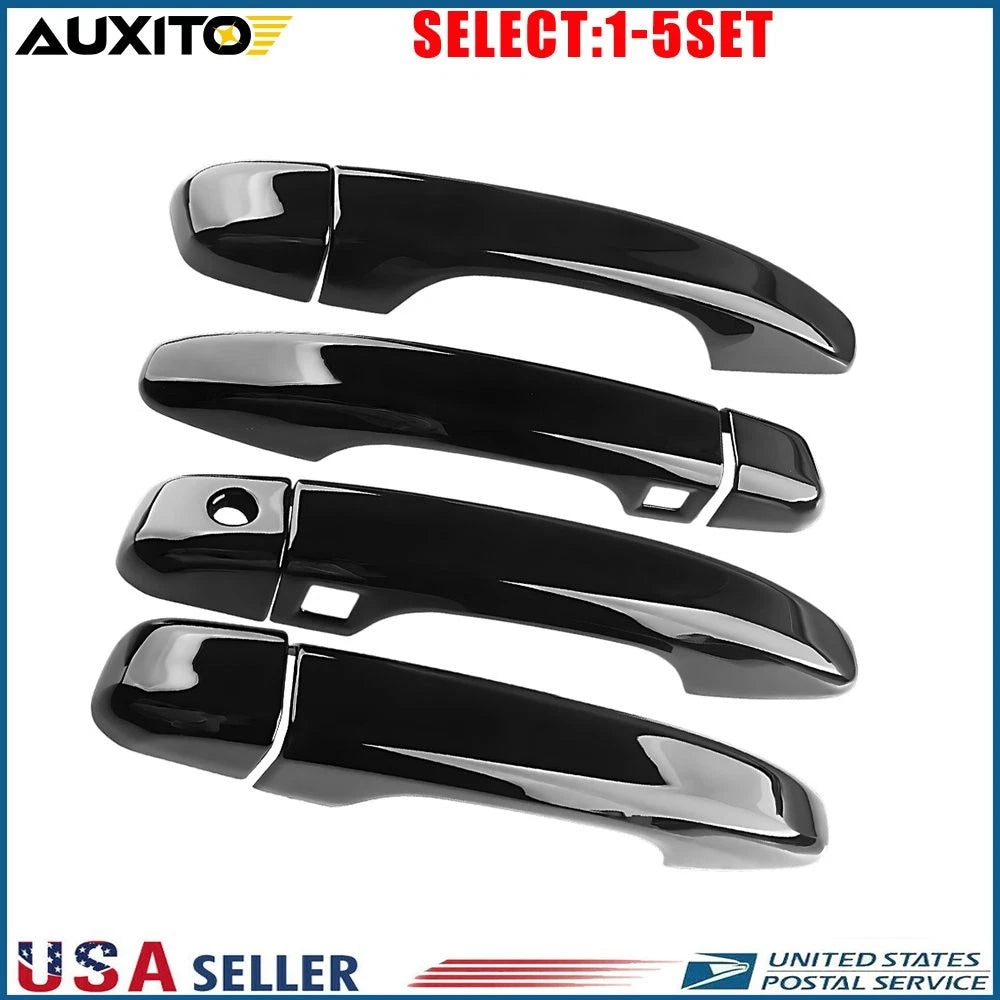 Set of 4 Gloss Black Door Handle Overlay Covers for Honda Accord (2018–2022)