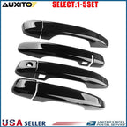 Set of 4 Gloss Black Door Handle Overlay Covers for Honda Accord (2018–2022)