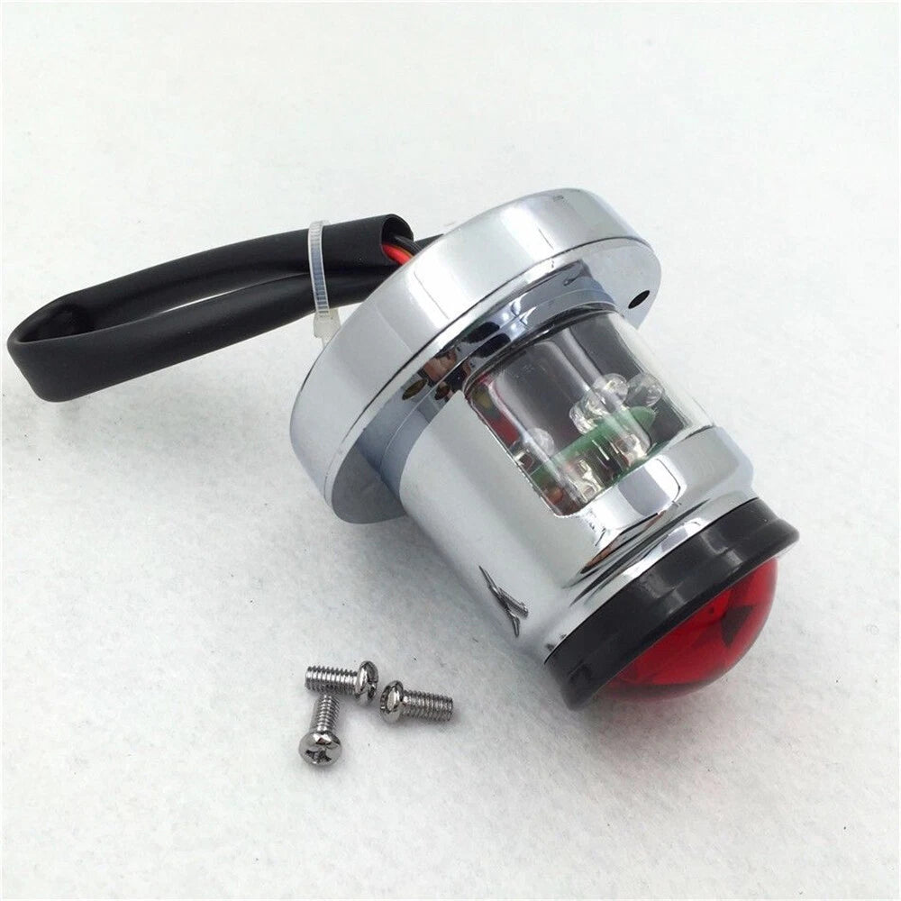 Chrome License Bracket & Tail Light for Harley Touring (2014–2023)