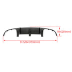 Rear Bumper Diffuser for Mercedes Benz W204 C-Class (2008–2011) Carbon Fiber