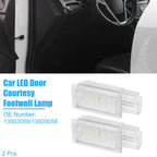 2 Pcs LED Door Courtesy Footwell Lamp No. 13503059/13503058 for Chevy Malibu (2013–2016)