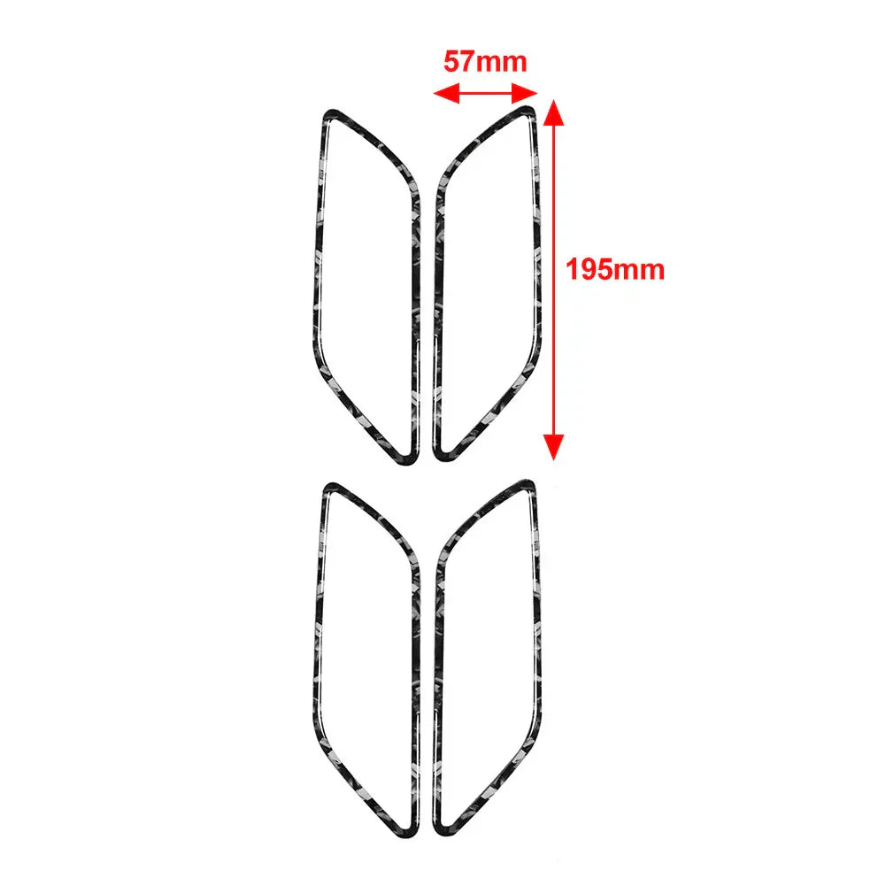 4 x Interior Door Handle Bowl Cover Trim for Audi A3 S3 RS3 (2013-2020)