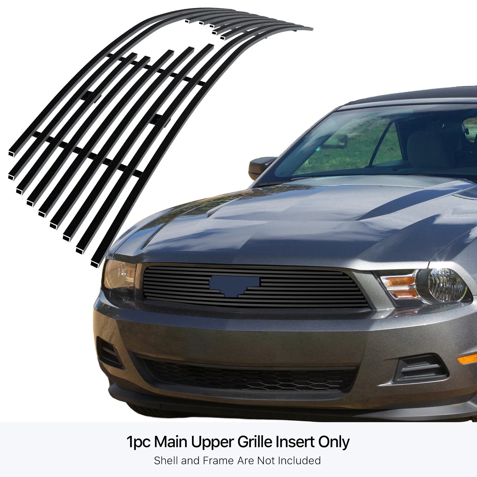 Stainless Black Billet Grille for Ford Mustang (2010-2012)