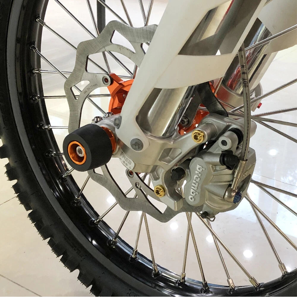 Front Axle Slider Crash Fork Pad for KTM 250 350 450 500 EXCF EXC F (2017–2022)