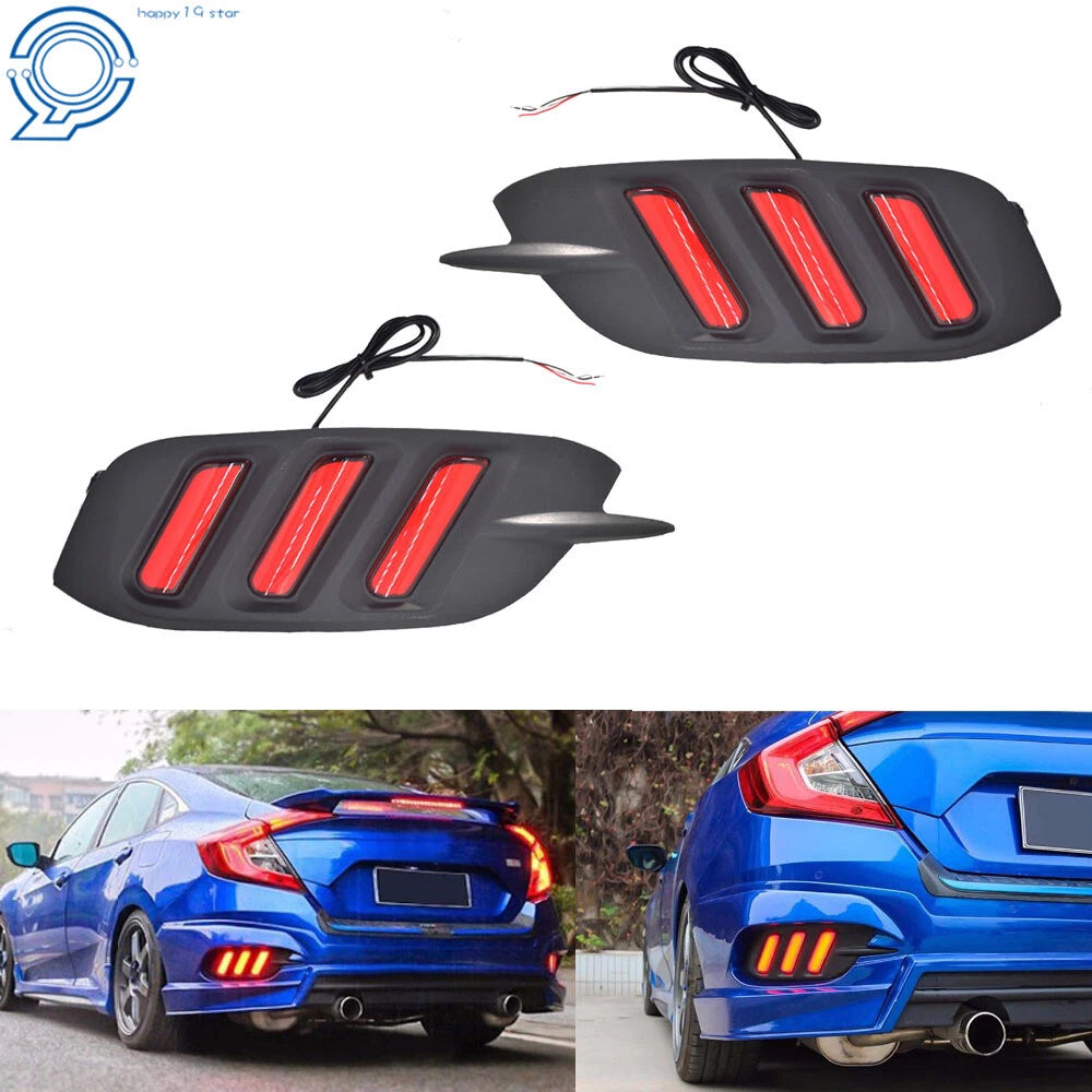 LED Rear Bumper Tail Light for Honda Civic Sedan (2016–2019)