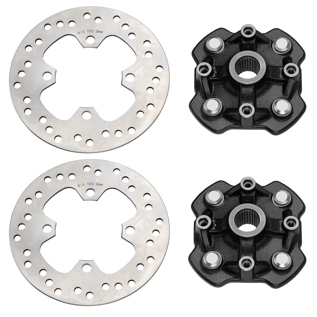 Front Left Right Wheel Hub & Brake Disc for Honda Rancher 420 TRX420FA (2014–2024)