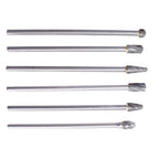 Set of 6 Rotary Aluminum Cut Burrs with 10mm Head and 1/4" Shank