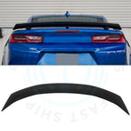 Rear Trunk Spoiler for Chevy Camaro (2016–2024) Black 3-Post ABS