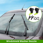 Windshield Washer Nozzle Set of 2 with Y Hose Connector for Ford Edge (2011–2015)