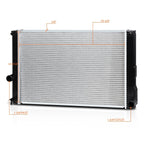 OE Style Aluminum Radiator for Lexus CT200H/Prius V (2011–2016) DPI-13119