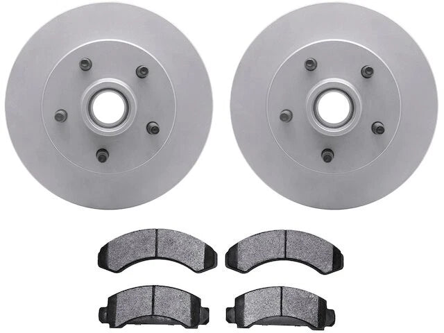 Front Brake Pad and Rotor Kit for Mazda B4000 (1994) ZZ373PT
