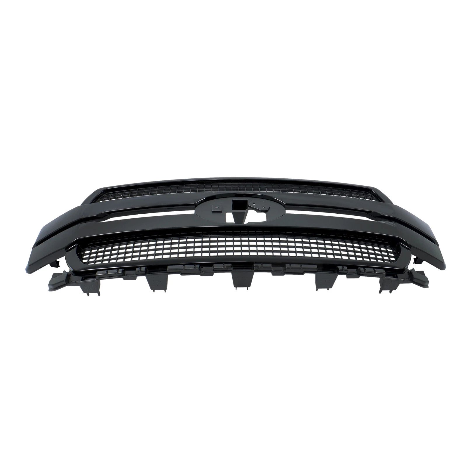 Gloss Black Front Upper Grille for Ford F-150 (2018–2020) Platinum Style