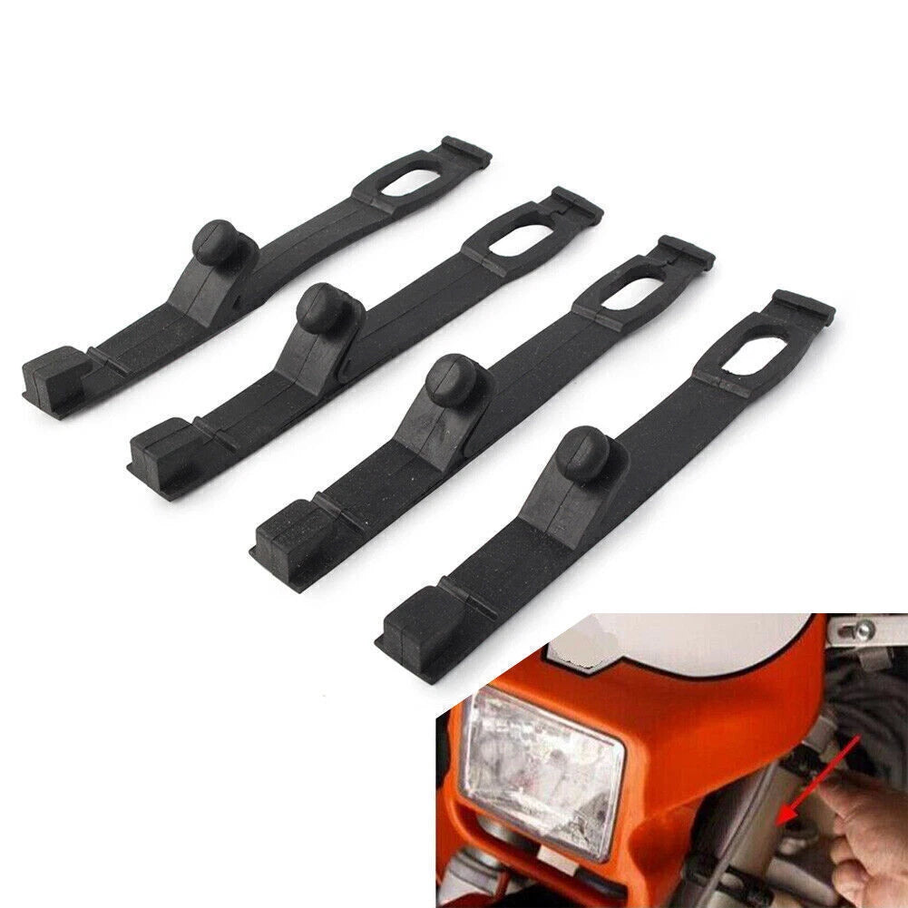 Set of 4 Rubber Straps for Motorcycle Headlight Fairing (Dirt Bike)