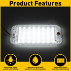 Set of 2 LED RV Ceiling Dome Lights for Trailer Camper