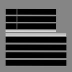 Black White Stripe Graphics Trunk Roof Decor Sticker for Ford Mustang (2015-2021)