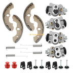 4X Front Brake Wheel Cylinders & Shoes Kit for Honda Foreman 450 (2000–2006)