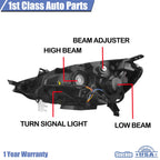 Right Passenger Side Halogen Headlight for Nissan Sentra (2016-2019)