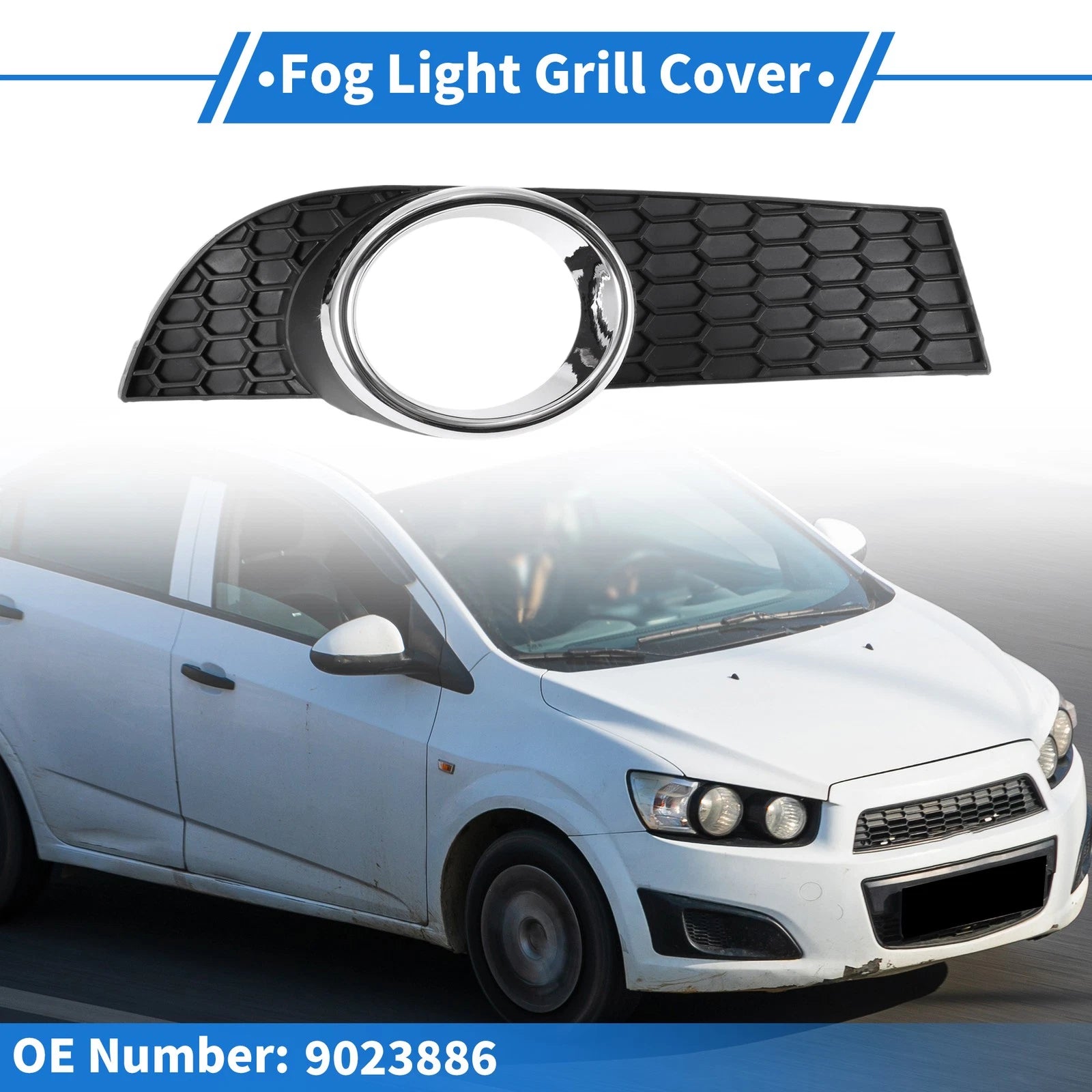 1 Pc Fog Light Grill for Chevrolet Aveo (2008–2010) No. 9023886