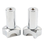 3.5" Chrome Straight Handlebar Risers for Harley Dyna Sportster Softail