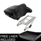 Chopped Trunk Backrest Pad Mount Rack for Harley Touring Road King (2014–2026)